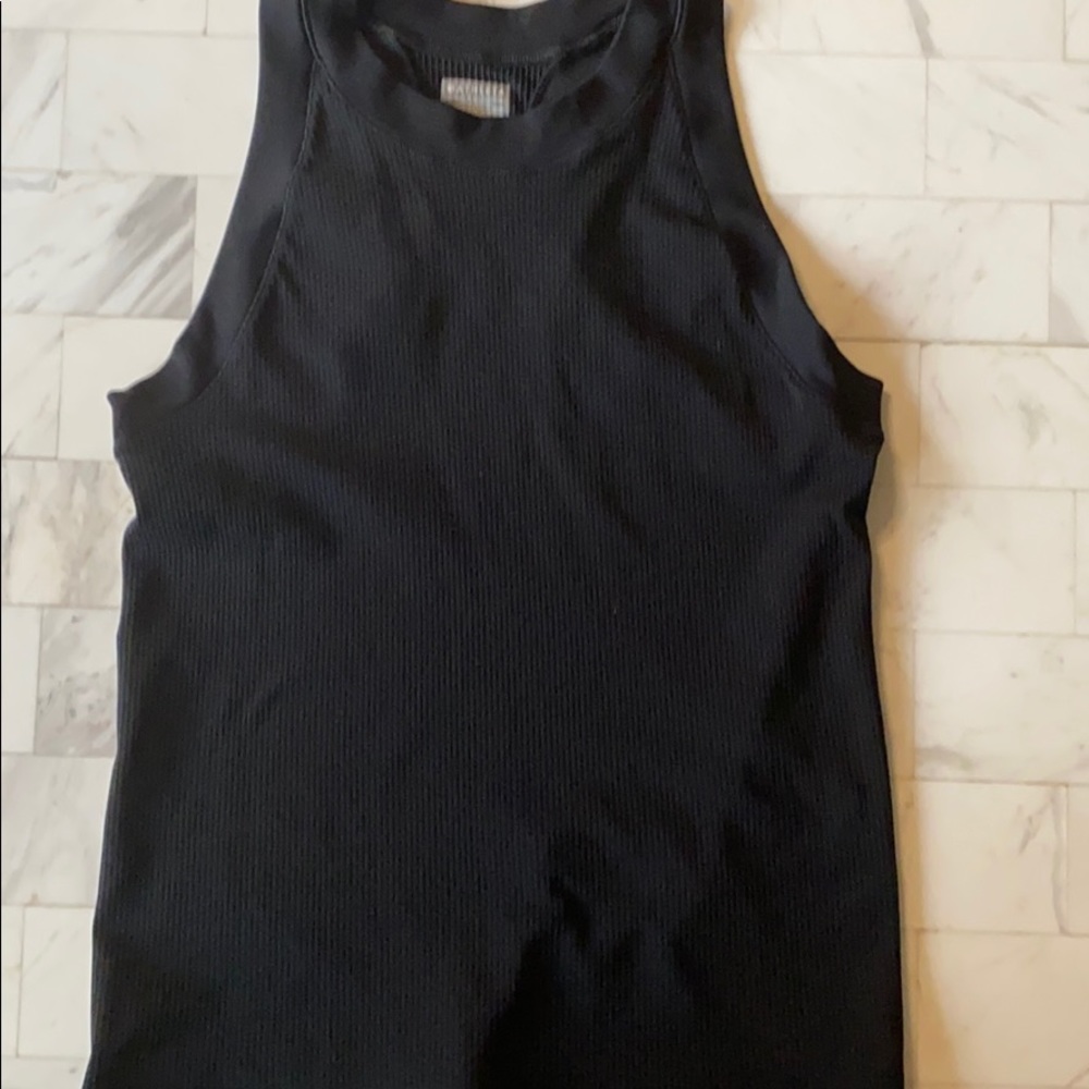 Size large black Athleta renew racer back tank top